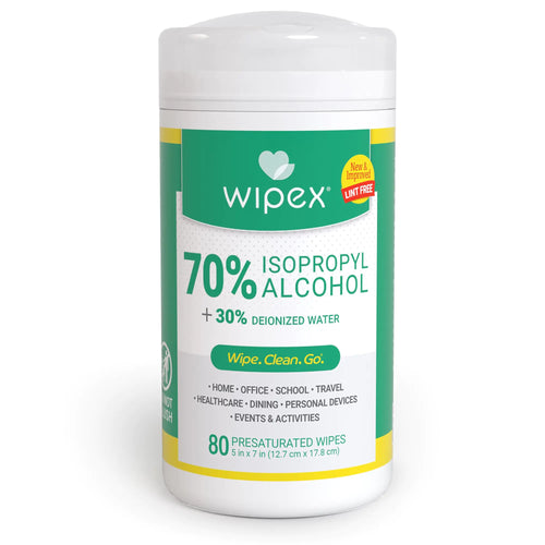 ClearTech 70% Isopropyl Alcohol Wipes - 80ct